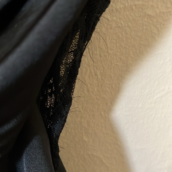 Mystic Black Body-con Sleeveless Lace Drape Ruched Clubbing Dress S - Picture 5 of 8